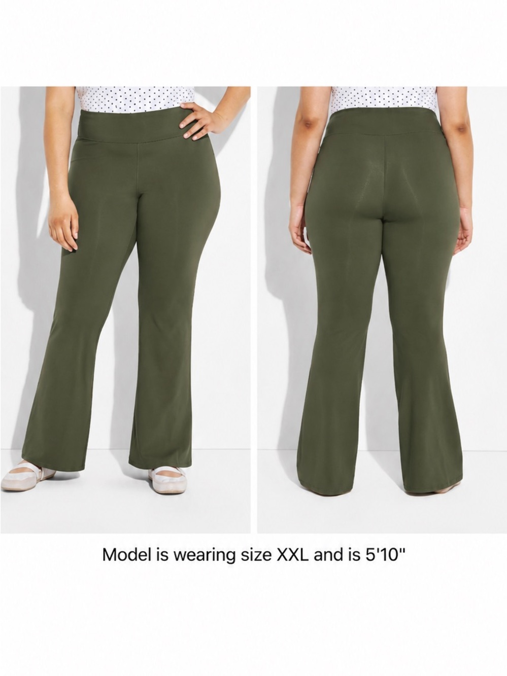 wild fable Olive Green Boot Cut Pull-On Pants